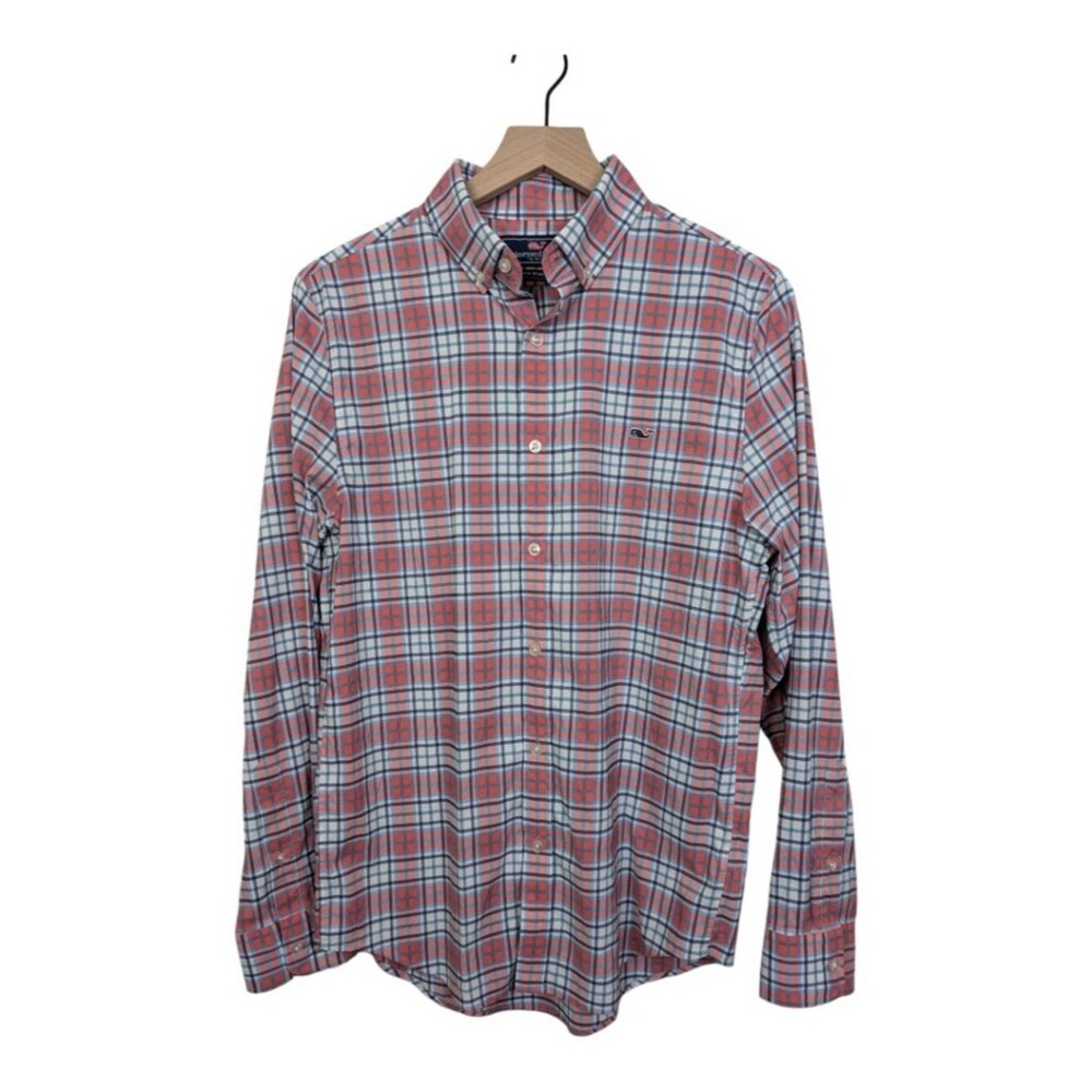 Vineyard Vines | Slim Fit Whale Shirt | Small | Plaid Long Sleeve Button Down